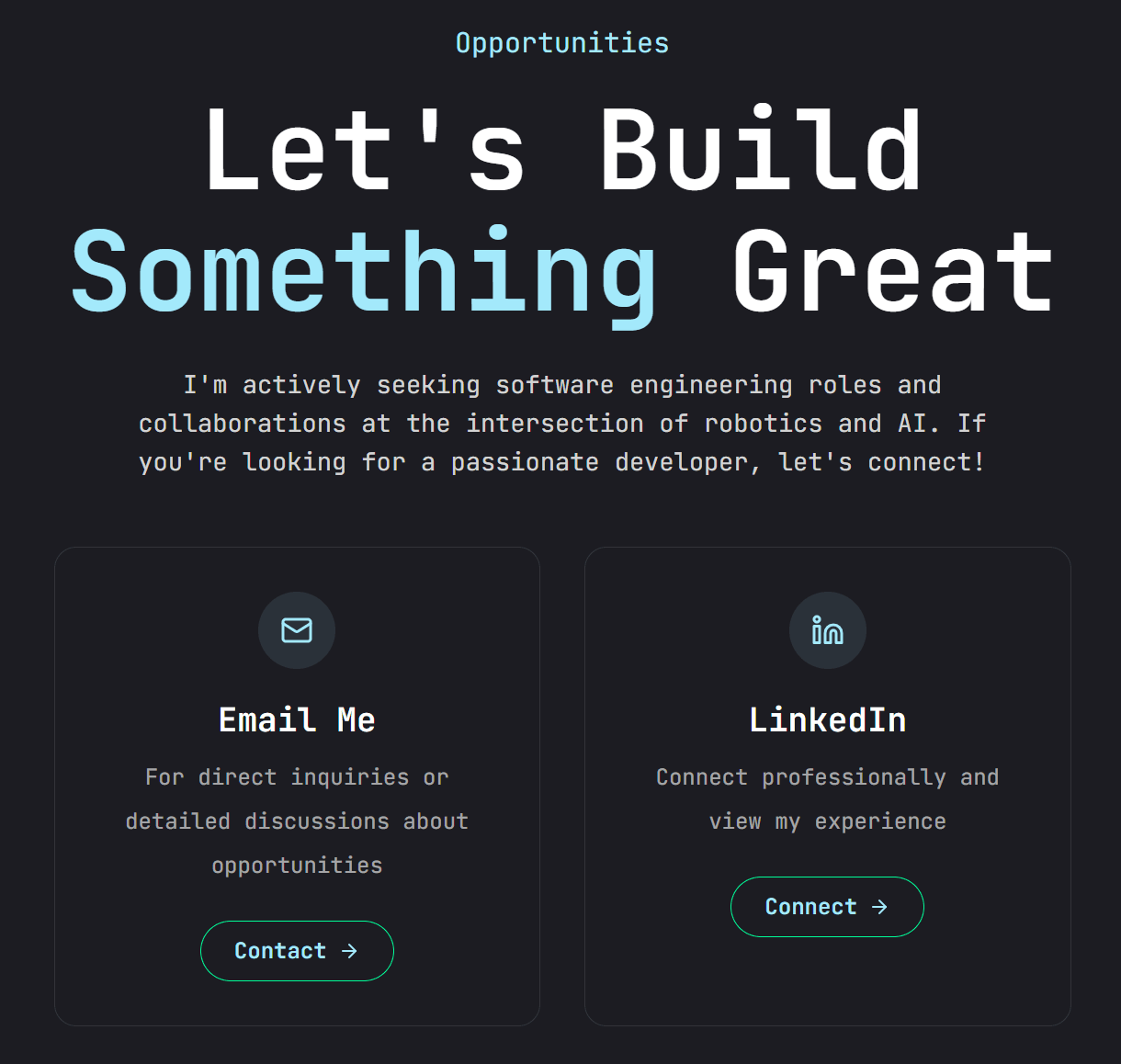 Personal Portfolio Website